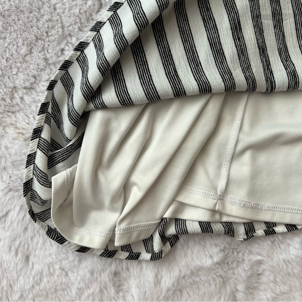 Lulus Oceanside Adventure White Striped Backless Skater Dress - Picture 8 of 13